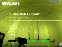 Tablet Screenshot of newlines.be